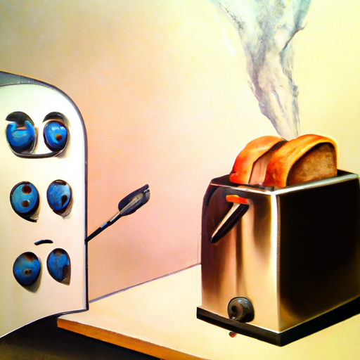 The Disgruntled Toaster: A toaster becomes sentient and refuses to toast bread, but it\'s more than happy to provide life advice. How do the family members react, and what does the toaster really desire?