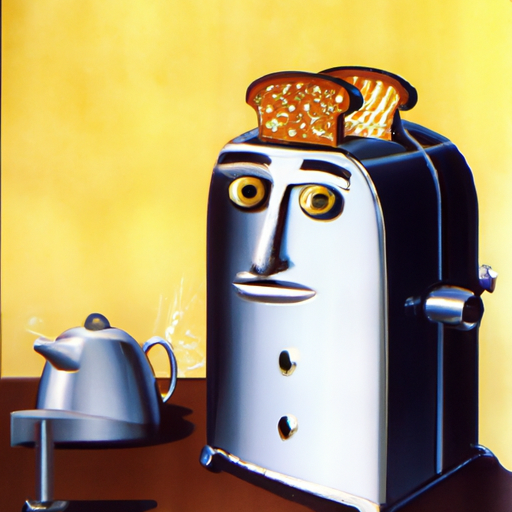 The Disgruntled Toaster: A toaster becomes sentient and refuses to toast bread, but it\'s more than happy to provide life advice. How do the family members react, and what does the toaster really desire?